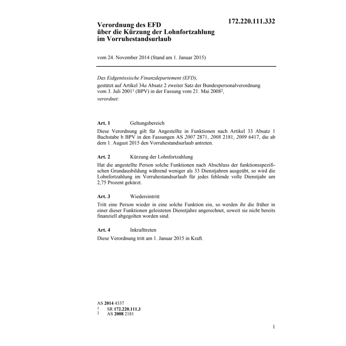V Kürzung Lohnfortzahlung Vorruhestand
