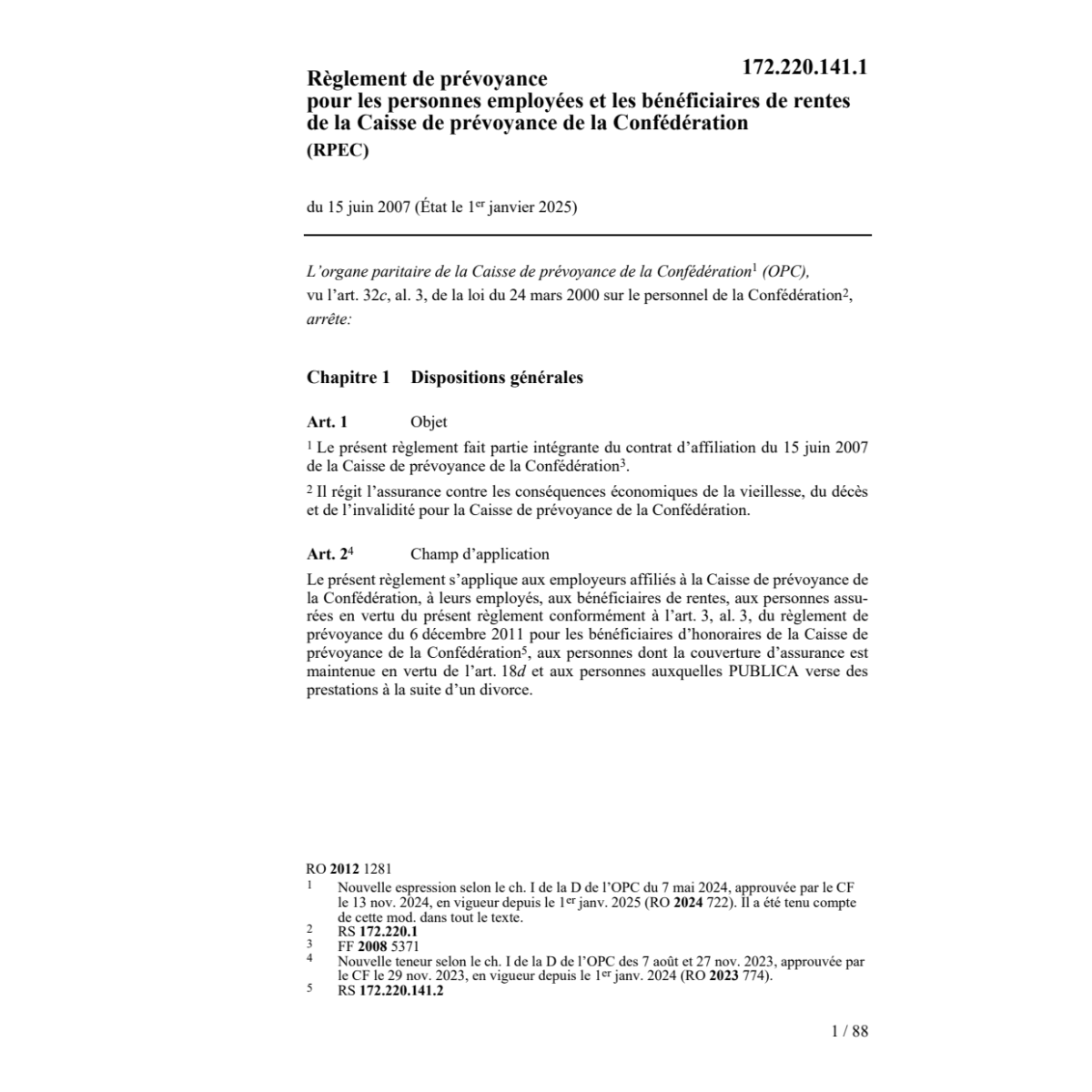 R prévoyance RPEC