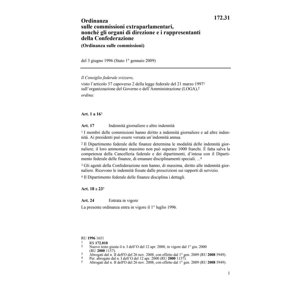 O commissioni extraparlamentari