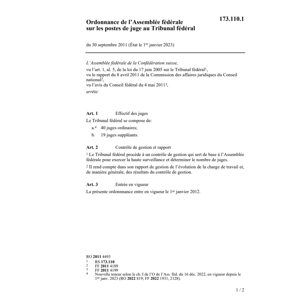 AF augmentation nombre des juges