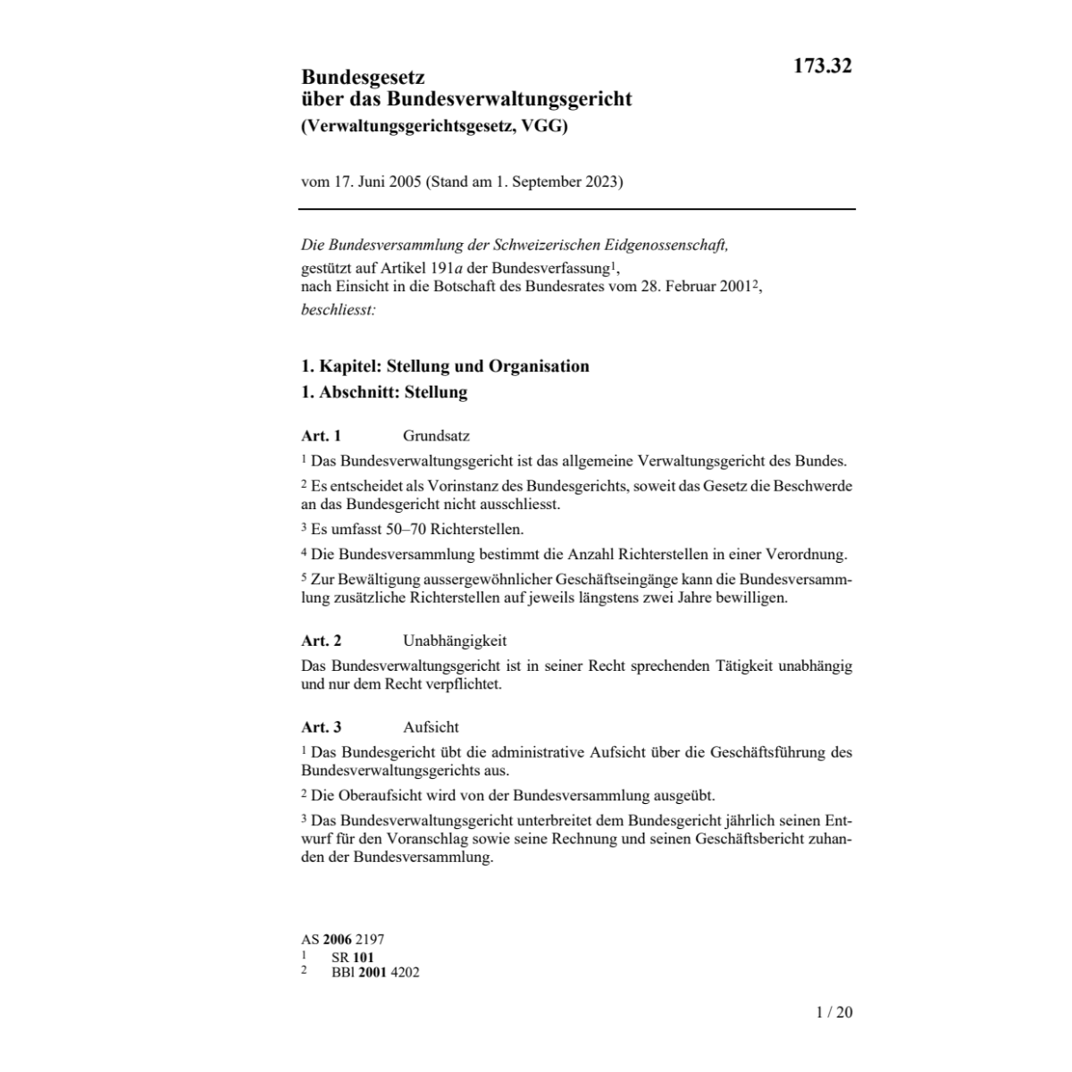 Verwaltungsgerichtsgesetz,VGG