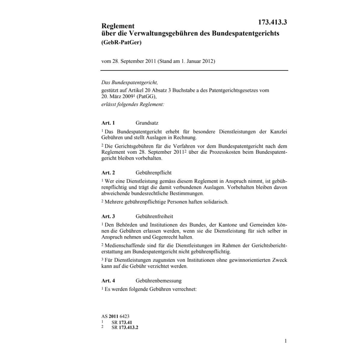 R Bundespatentgericht GebR-PatGer