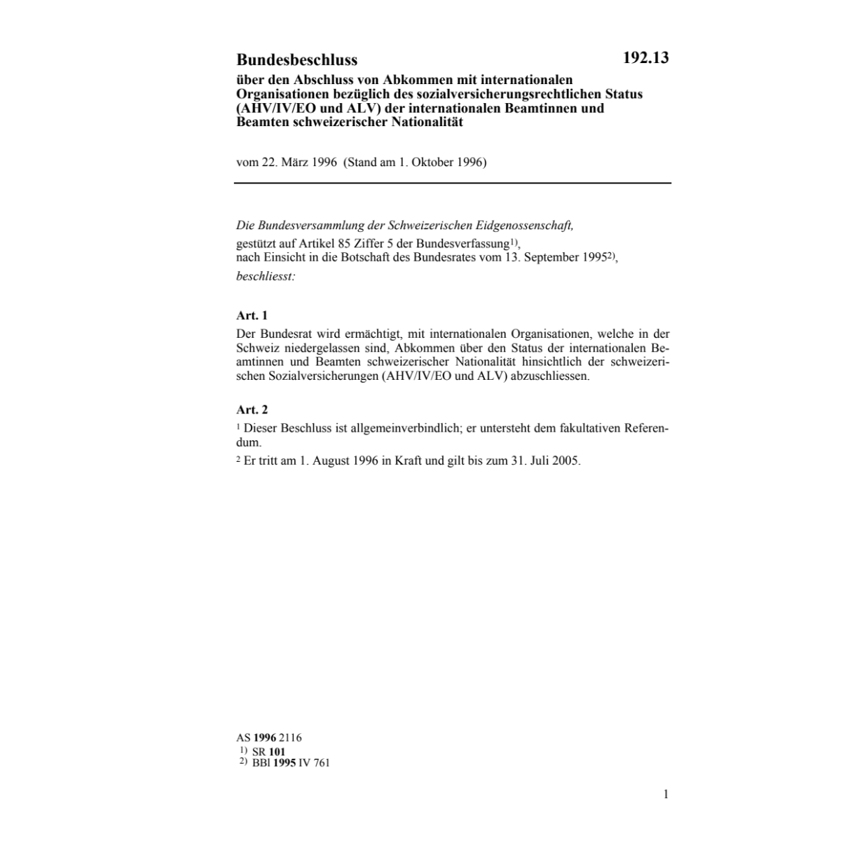 BB Sozialversicherungsrechtlicher Status