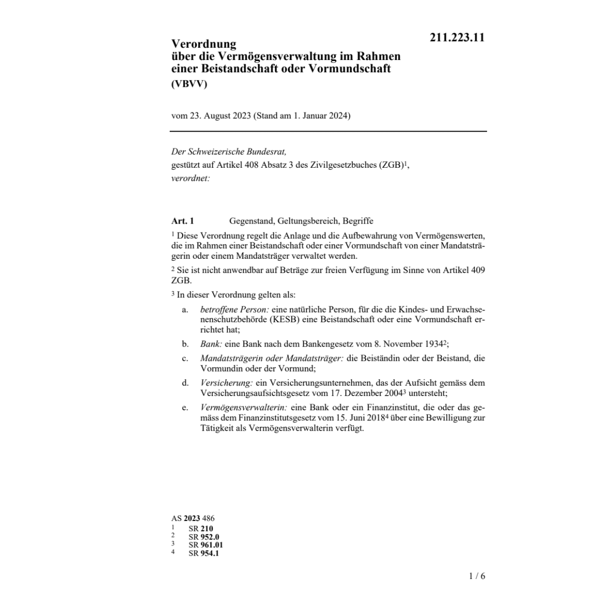 V Vermögensverwaltung VBVV