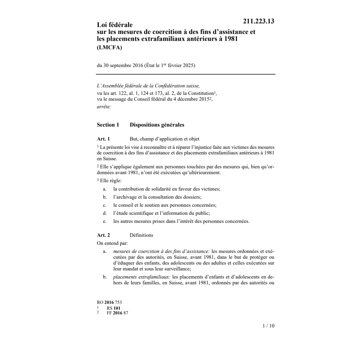 LF coer. fin. ass. pla. extr. ant. LMCFA