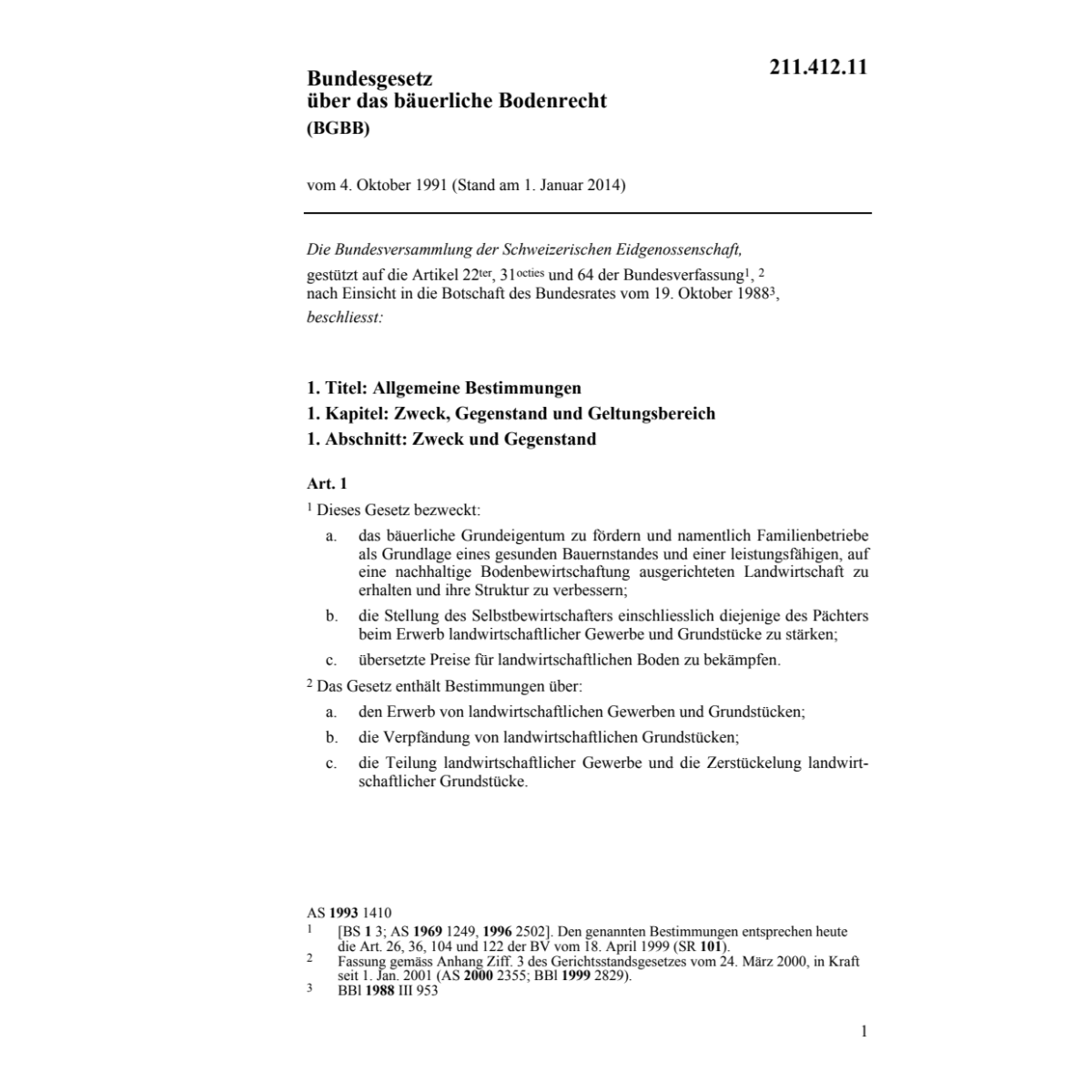 BG bäuerliches Bodenrecht, BGBB