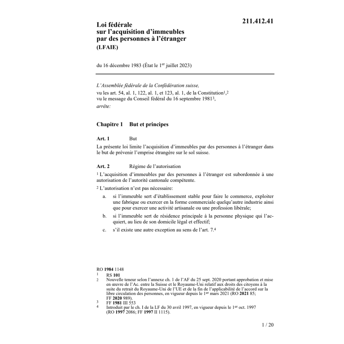 LF acquisition d'immeubles, LFAIE