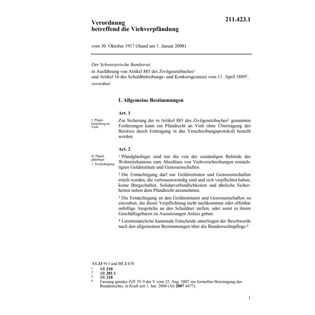 V Viehverpfändung, VPV