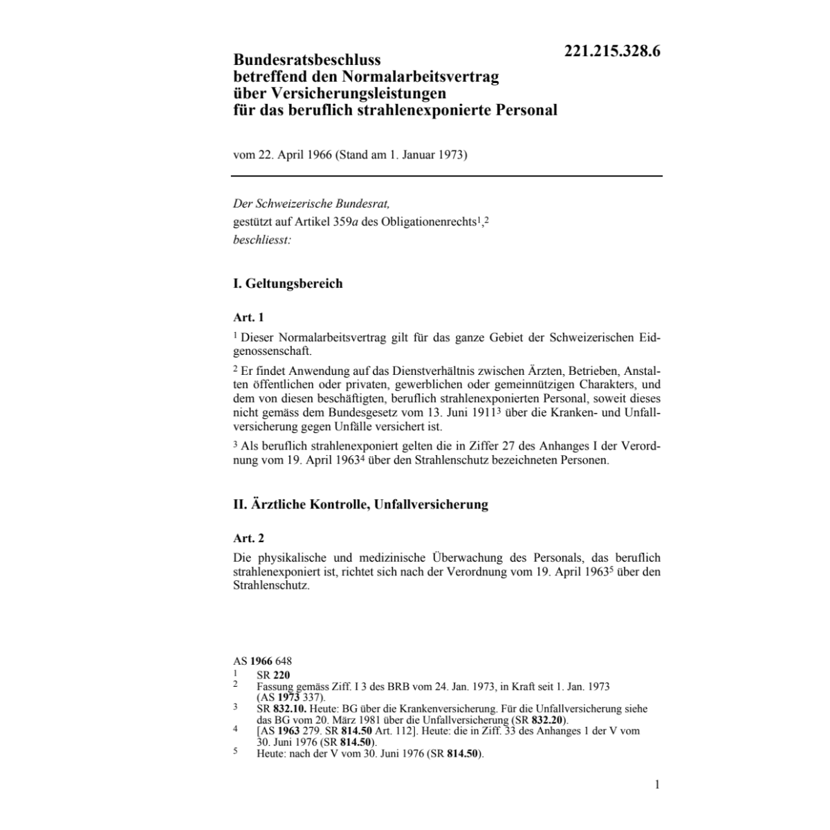 BRB strahlenexponiertes Personal, NAV