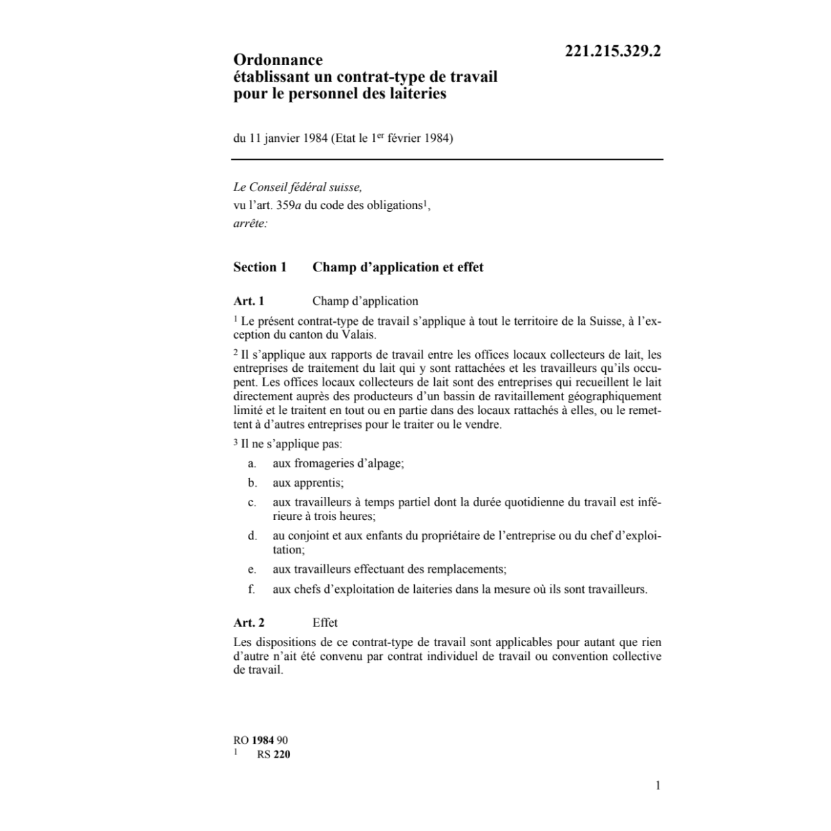 O personnel des laiteries