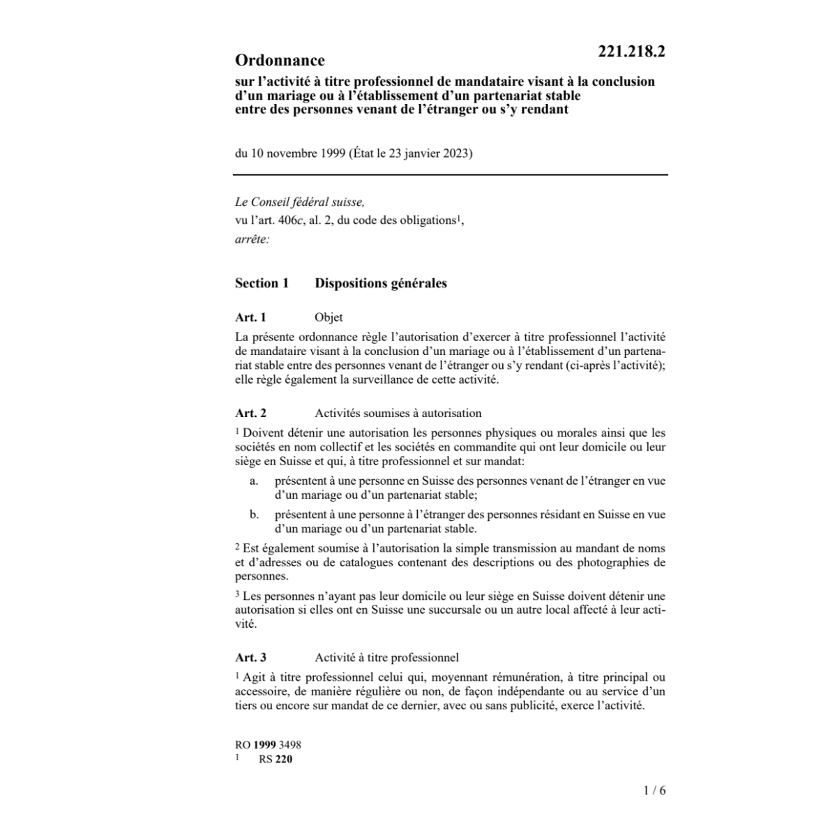 O mondataire mariage - partenoriat prof.