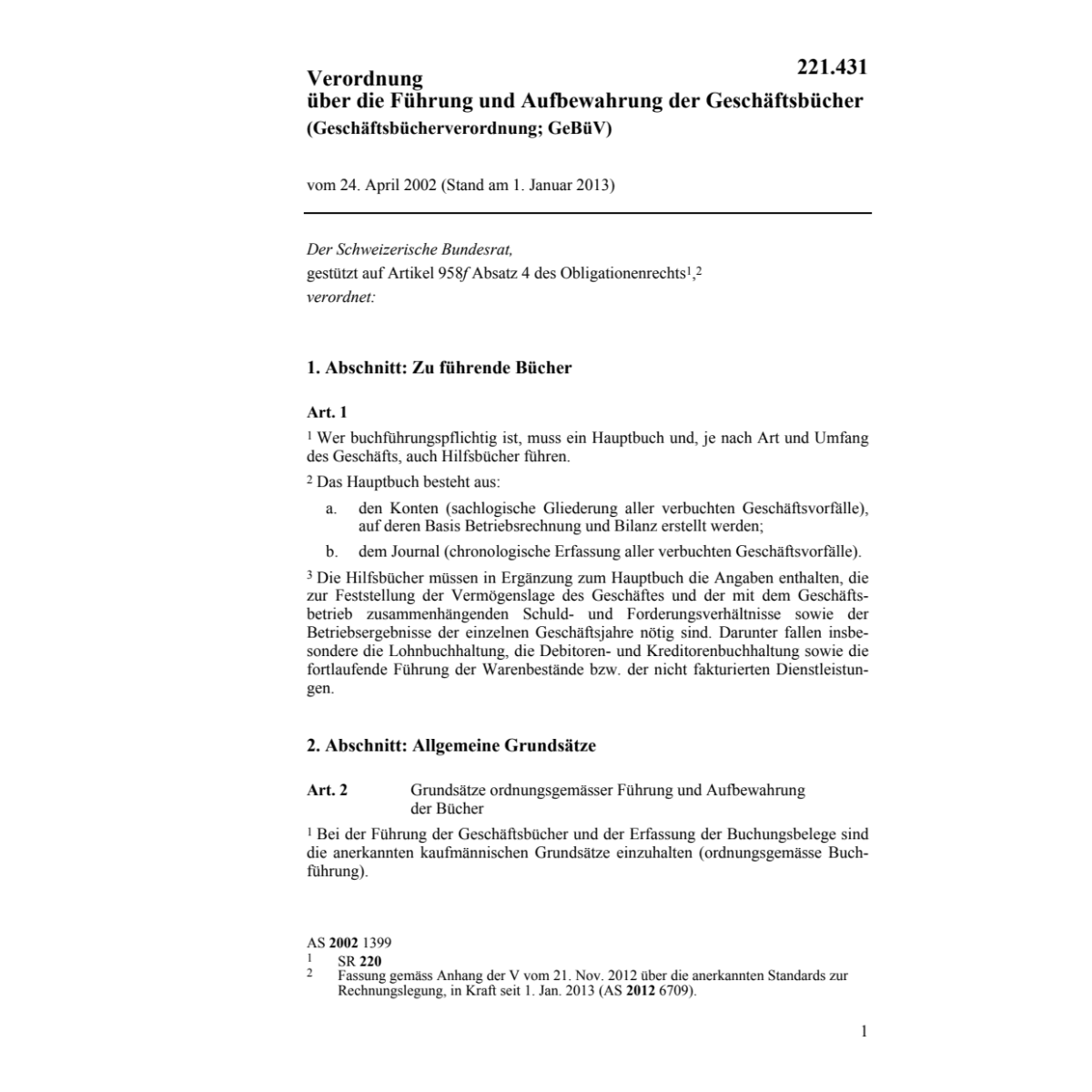 V Führung Aufbewahr.Geschäftsbüch. GeBüV