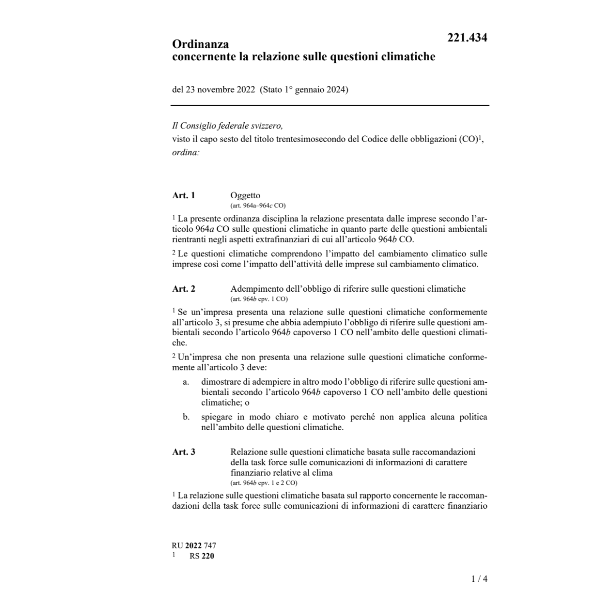 O 23.11.22 relazione questioni climatich
