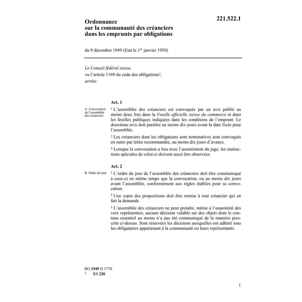 O emprunts par obligations