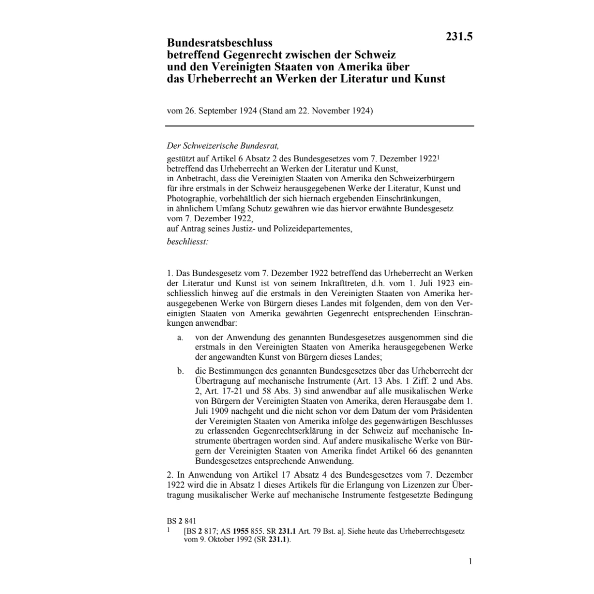 BRB Urheberrecht Literatur, Gegenrecht