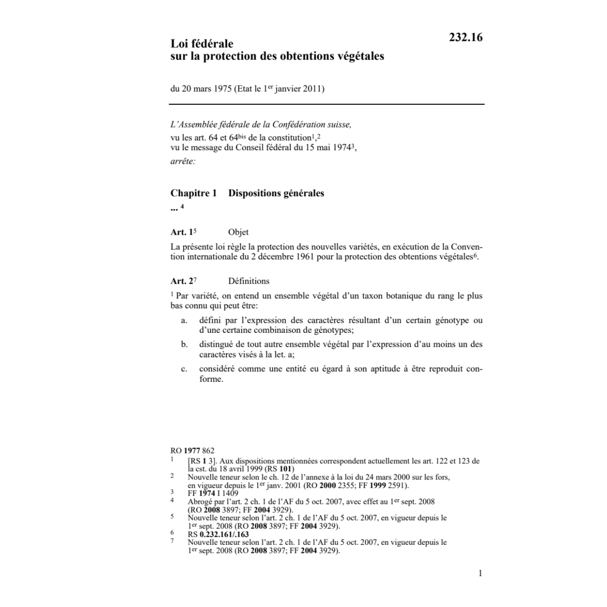 LF obtentions végétales