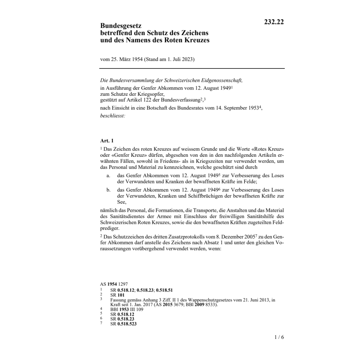 BG Schutz des Namens des Roten Kreuzes