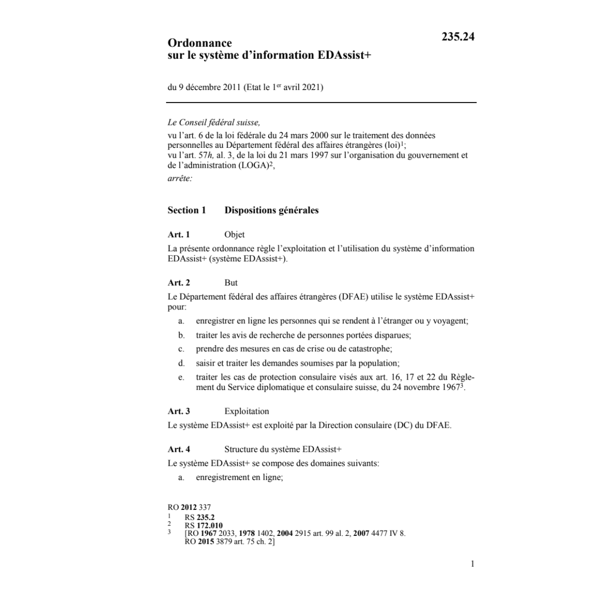 O système d'information EDAssist+