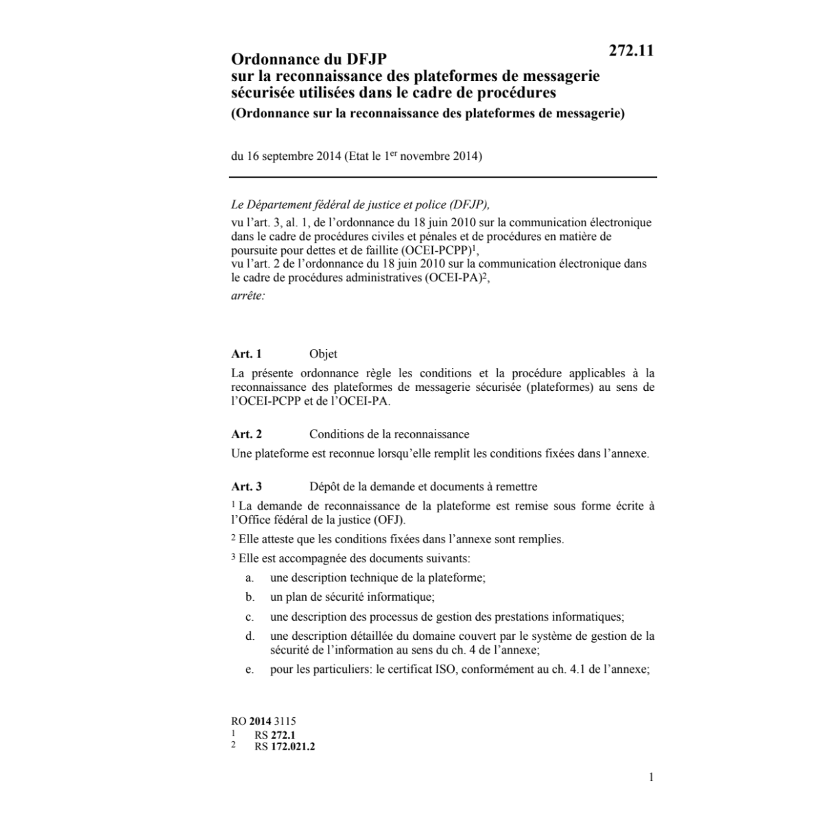 O reconnaissance plateformes messagerie