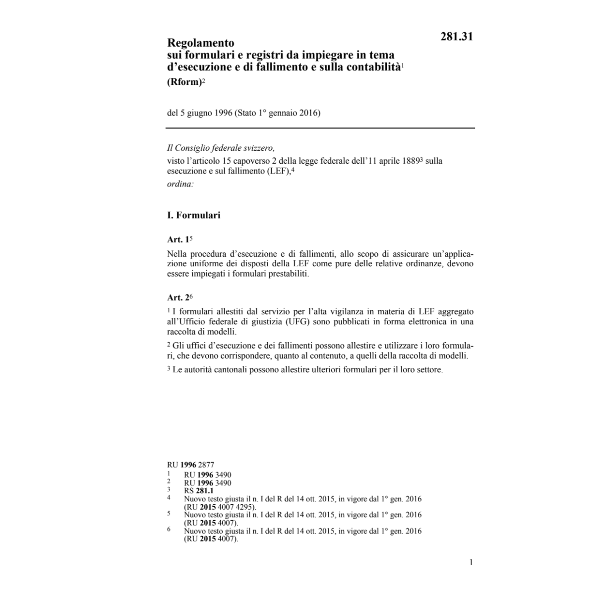 R esecuzione fallimento contabilità