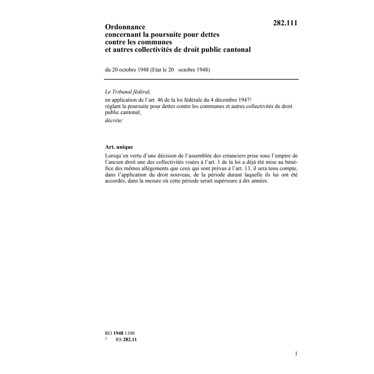 O poursuite pour dettes contre communes