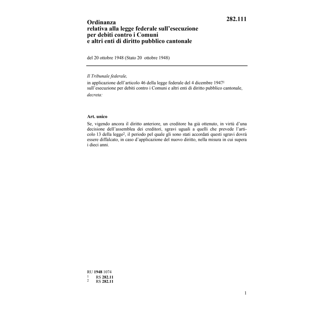 O esecuzione per debiti contro i Comuni