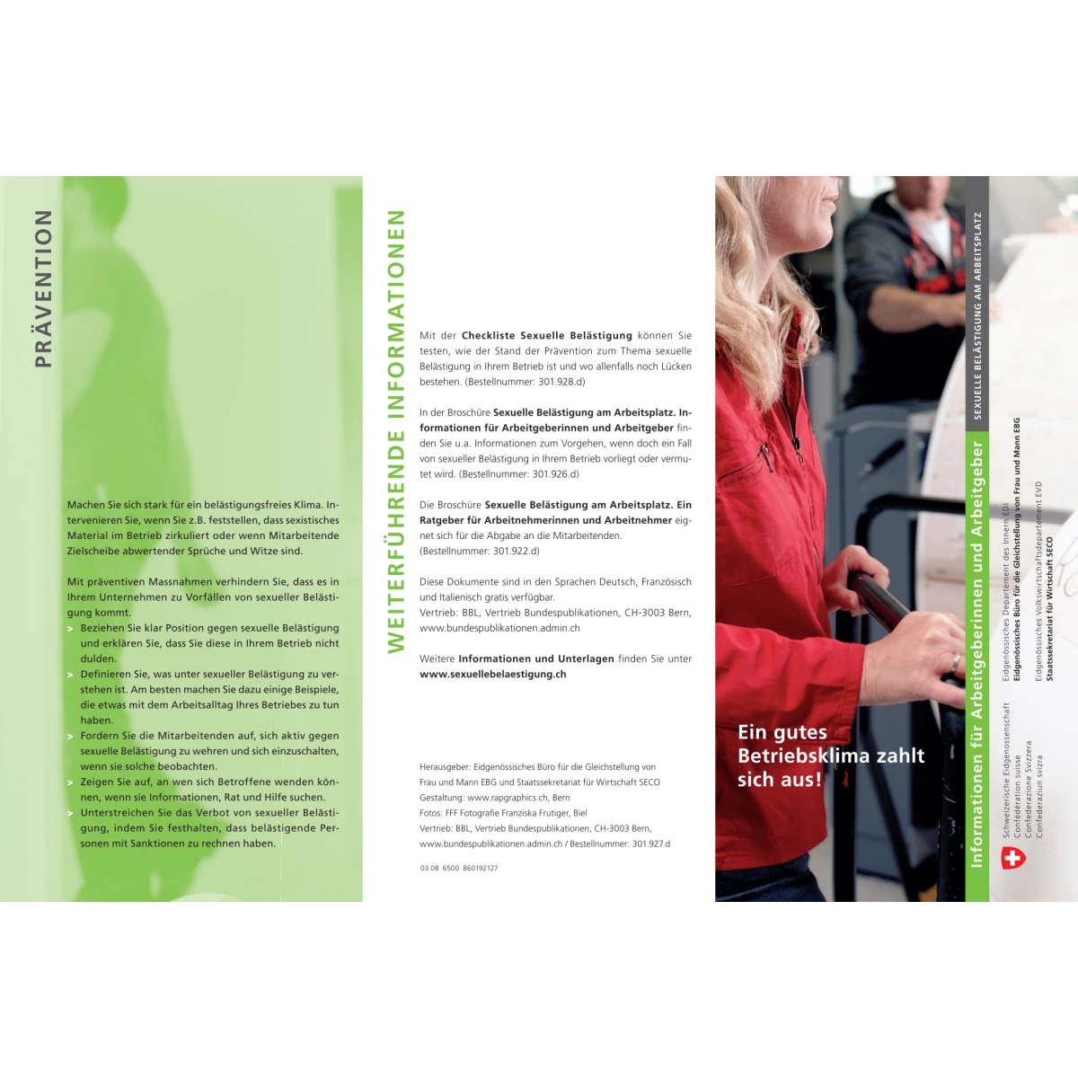Flyer - Ein gutes Betriebsklima