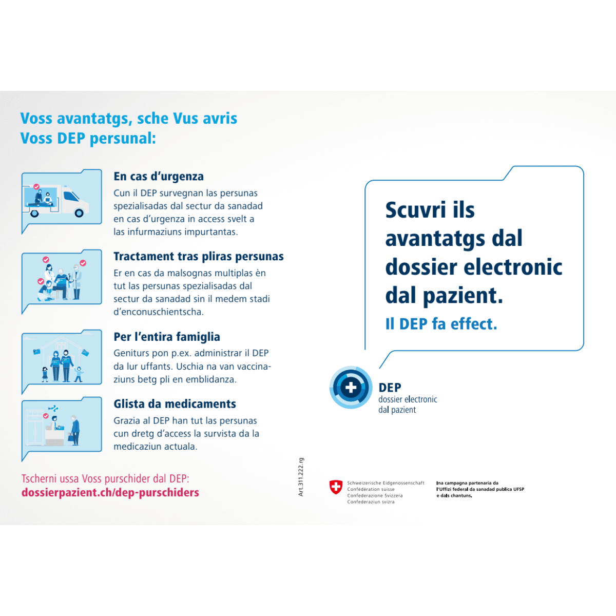 DEP flyer pazientas e pazients