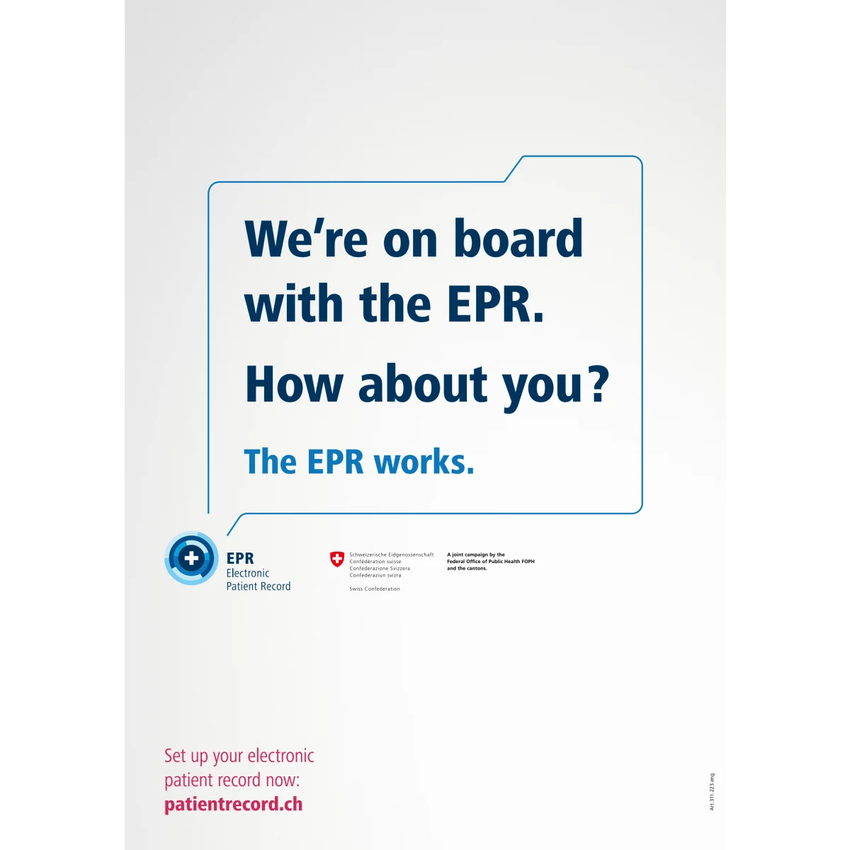 Poster «The EPR works.» A3