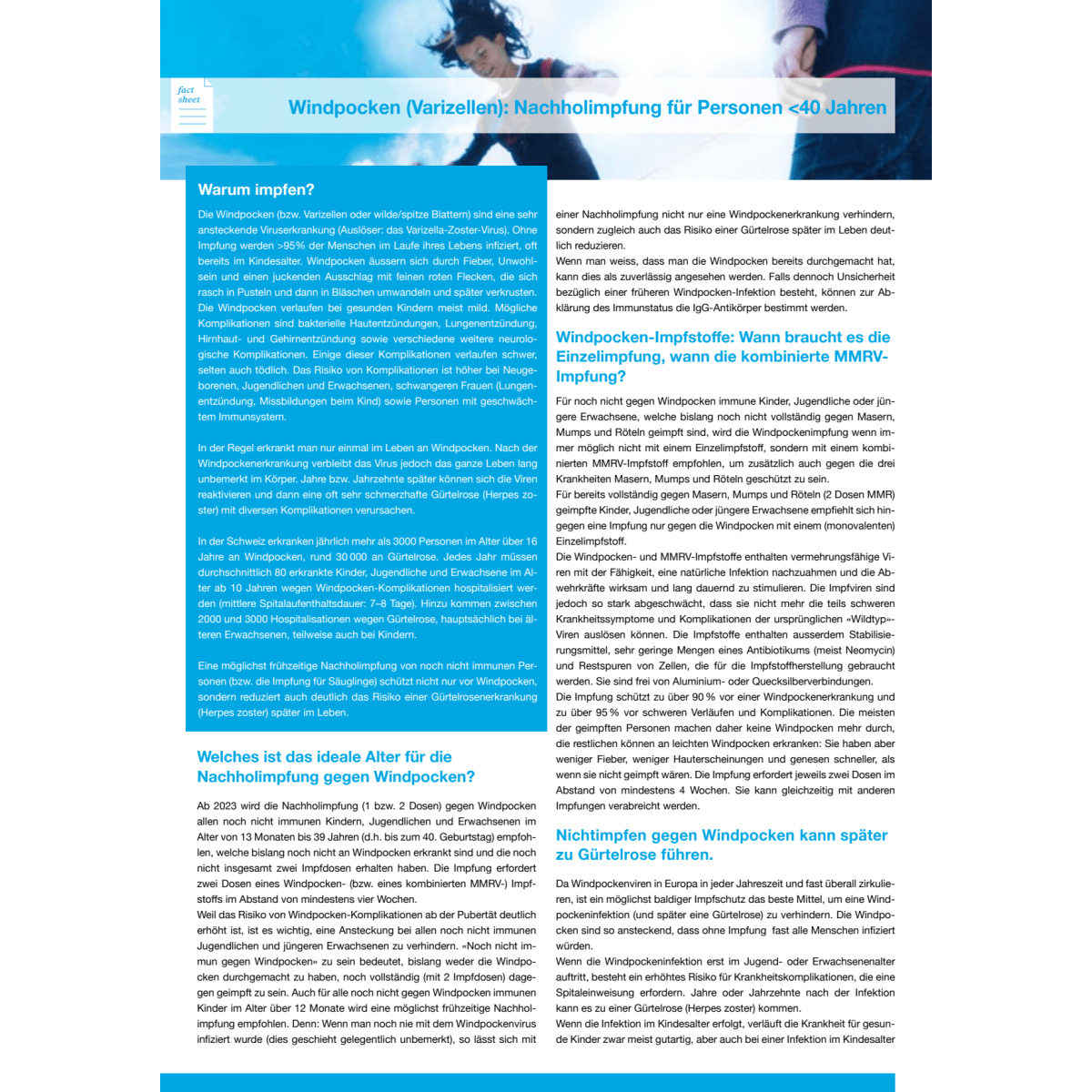 Block à 50 Factsheet MMRV < 40 Jahren