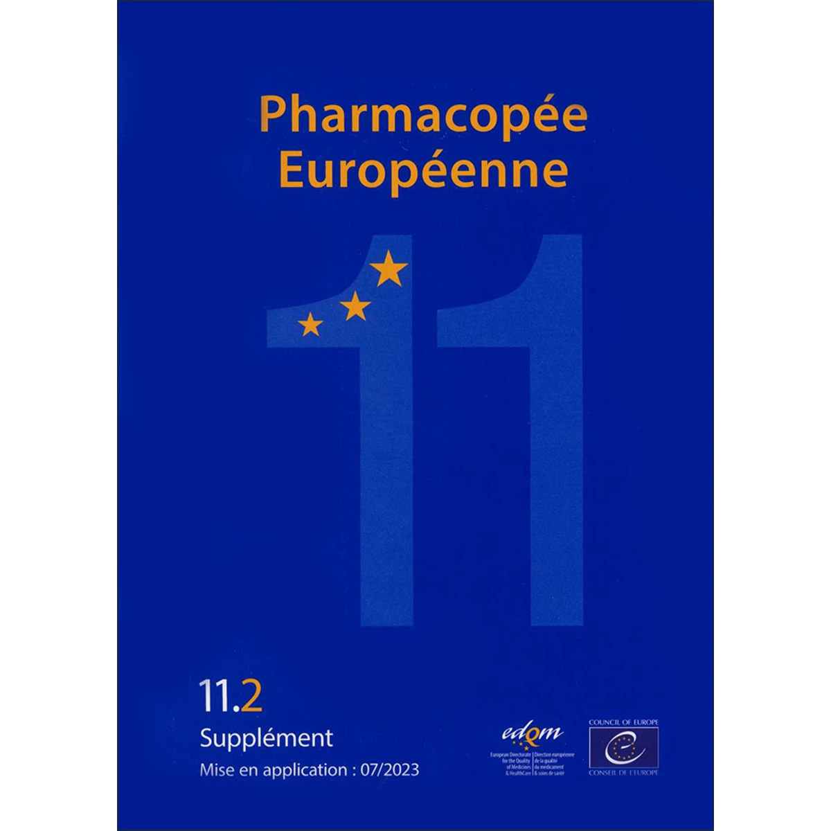 Pharmacopée Europ. 11, Suppl. 11.2 livre