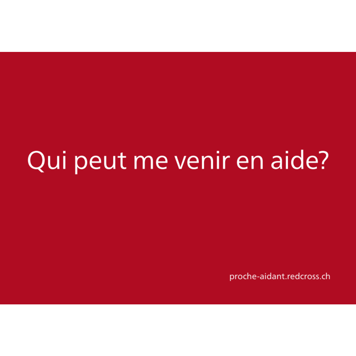 Carte postale «me venir en aide?»