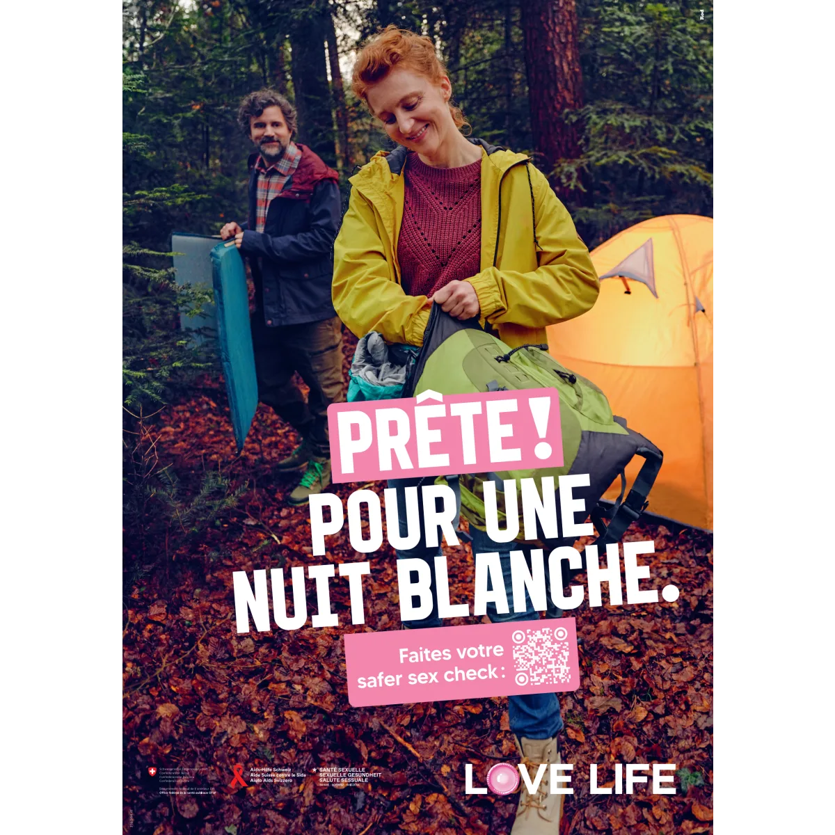 Affiche A3 Love Life - Camping