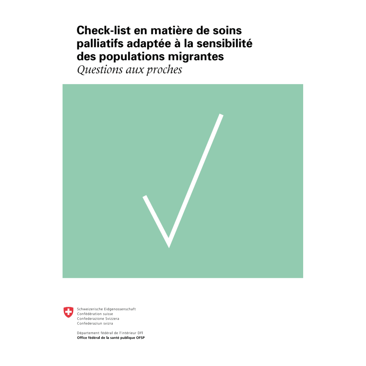 Check-list en matière soins palliatifs