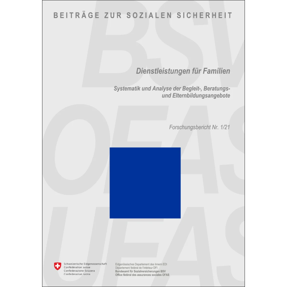 Dienstleistungen für Familien 1/21