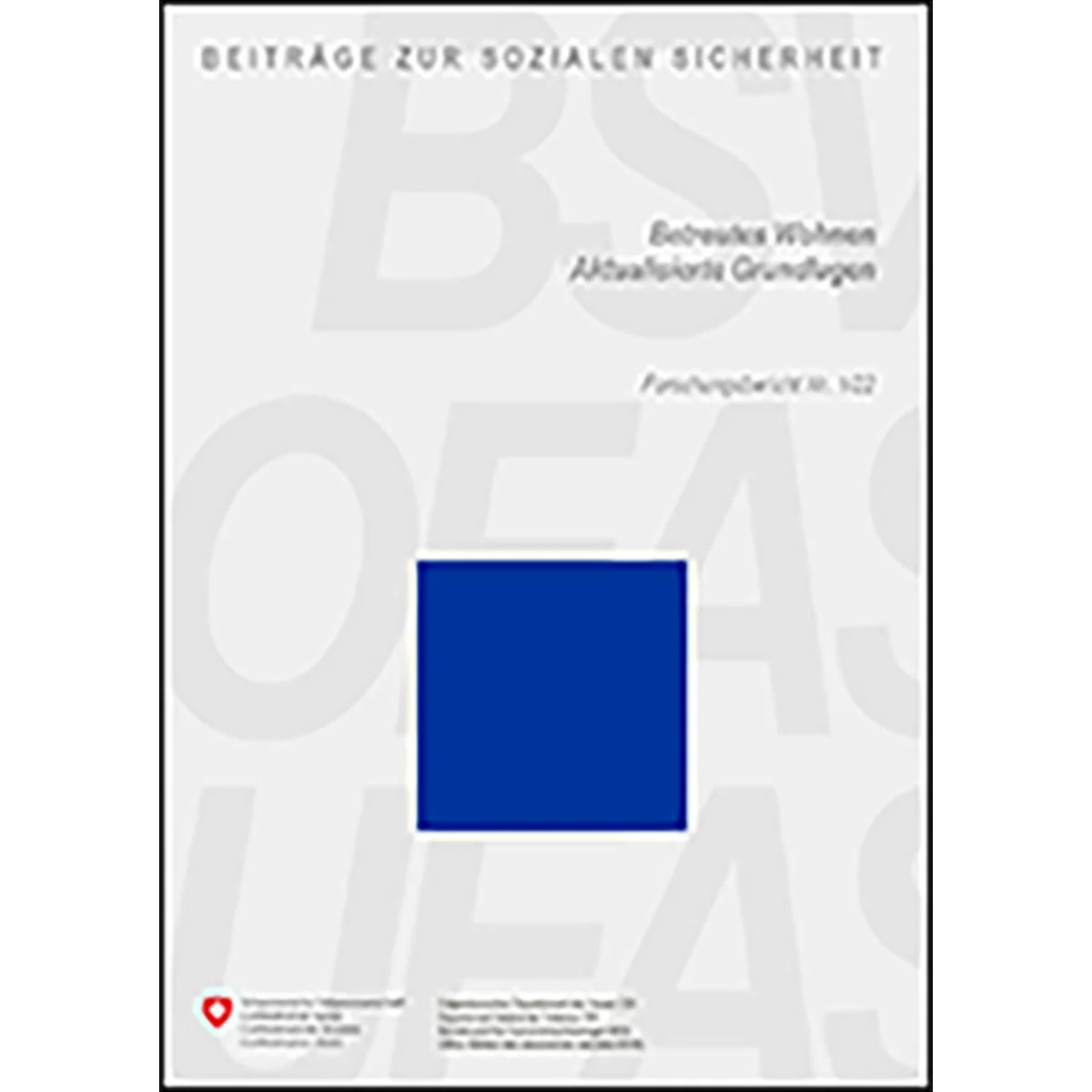 Betreutes Wohnen - Grundlagen 1/22