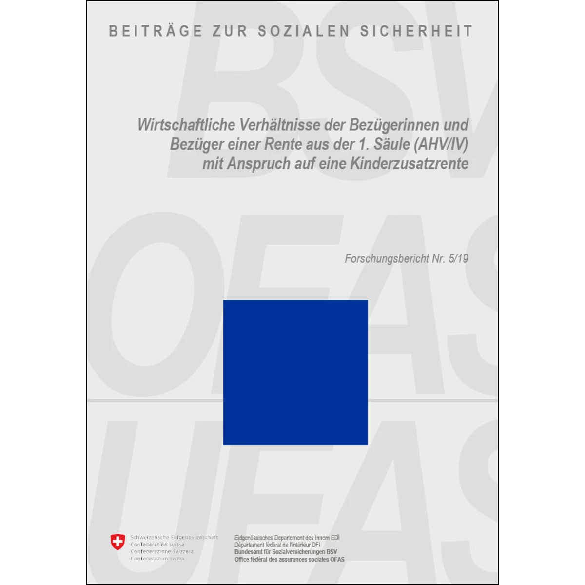 Rente 1. Säule, Kinderzusatzrente, 5/19