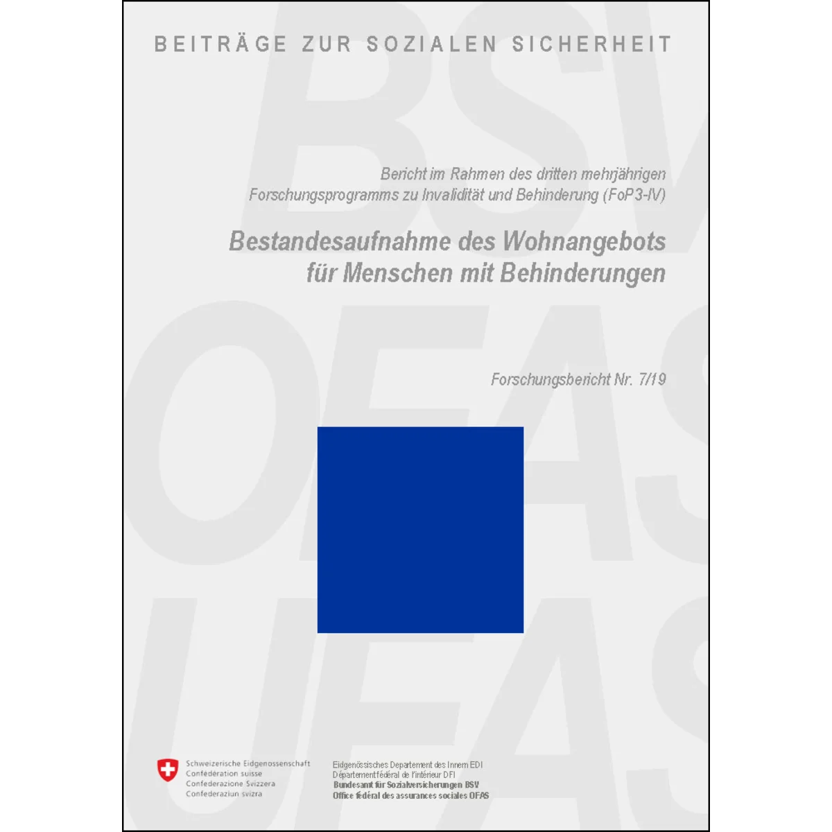 Wohnang. Menschen mit Behinderung 7/19