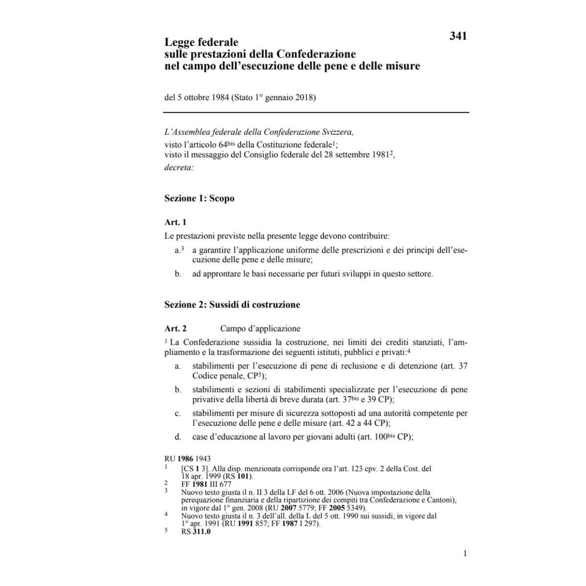 LF LF campo dell'esecuzione pene, LPPM