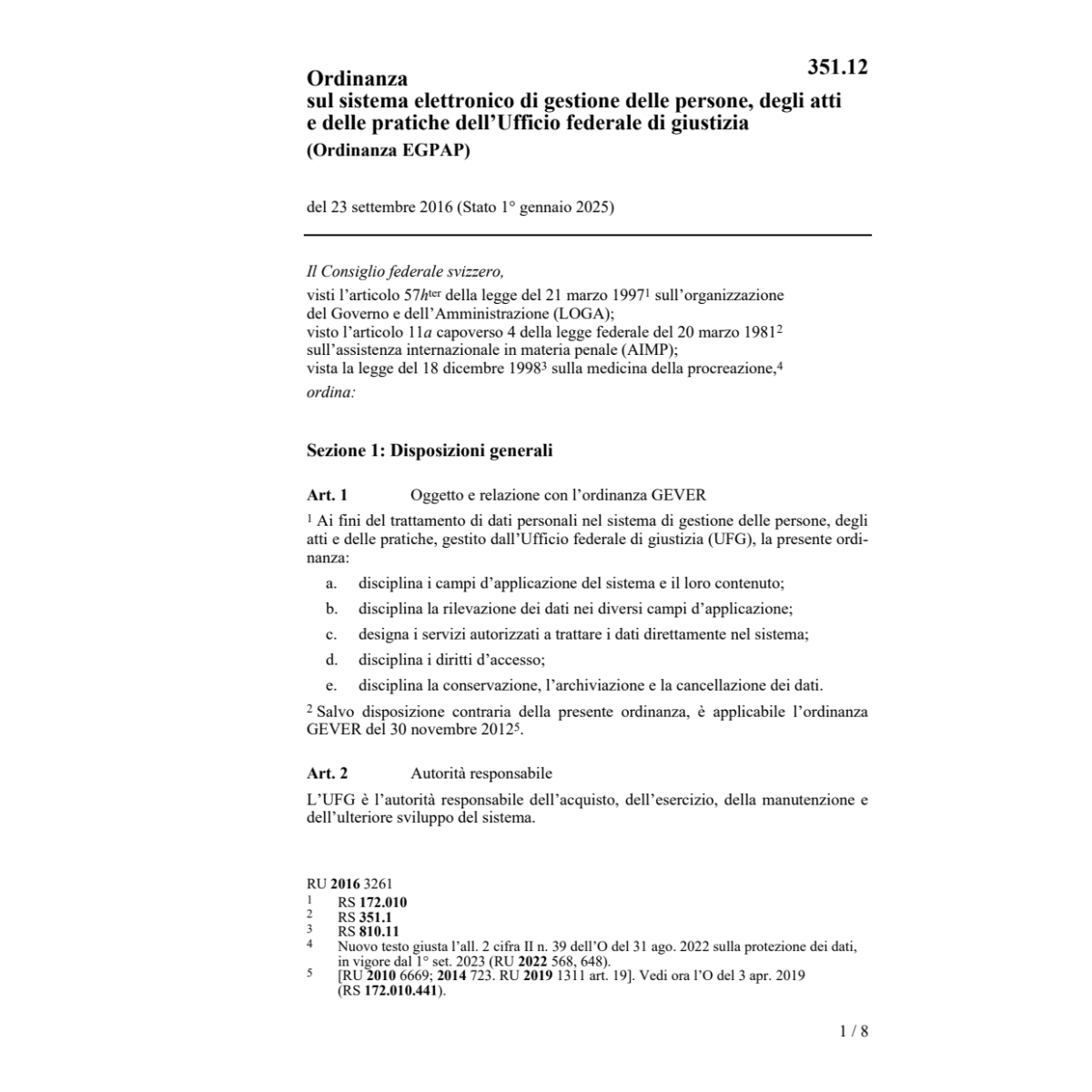 Ordinanza PAGIRUS