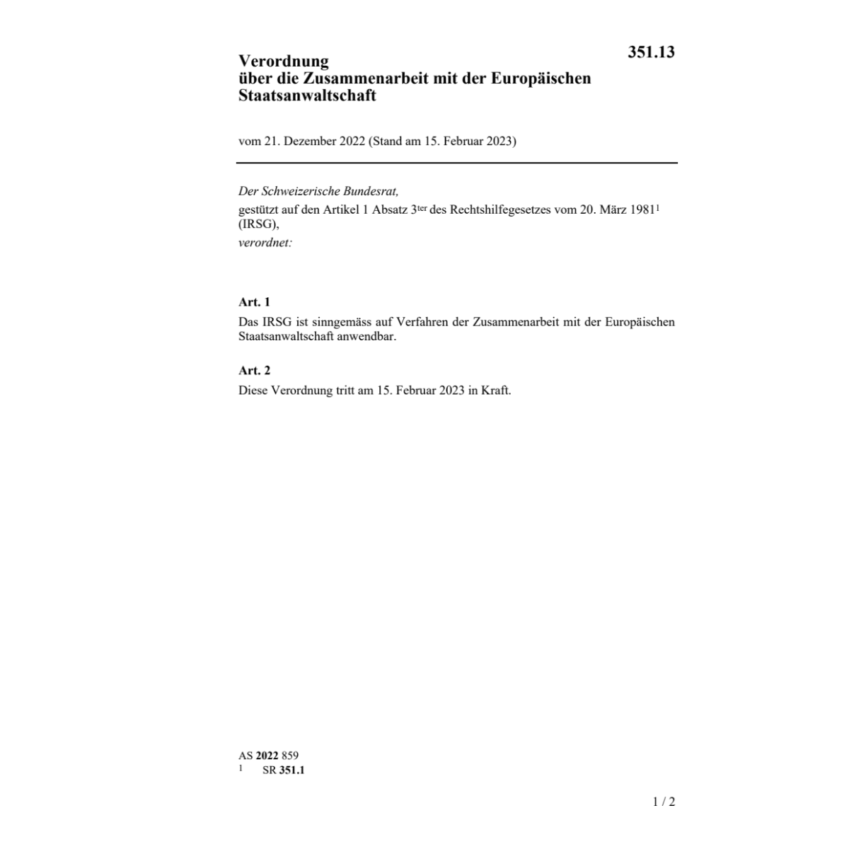 V Zusammenarbeit EU Staatsanwaltschaft