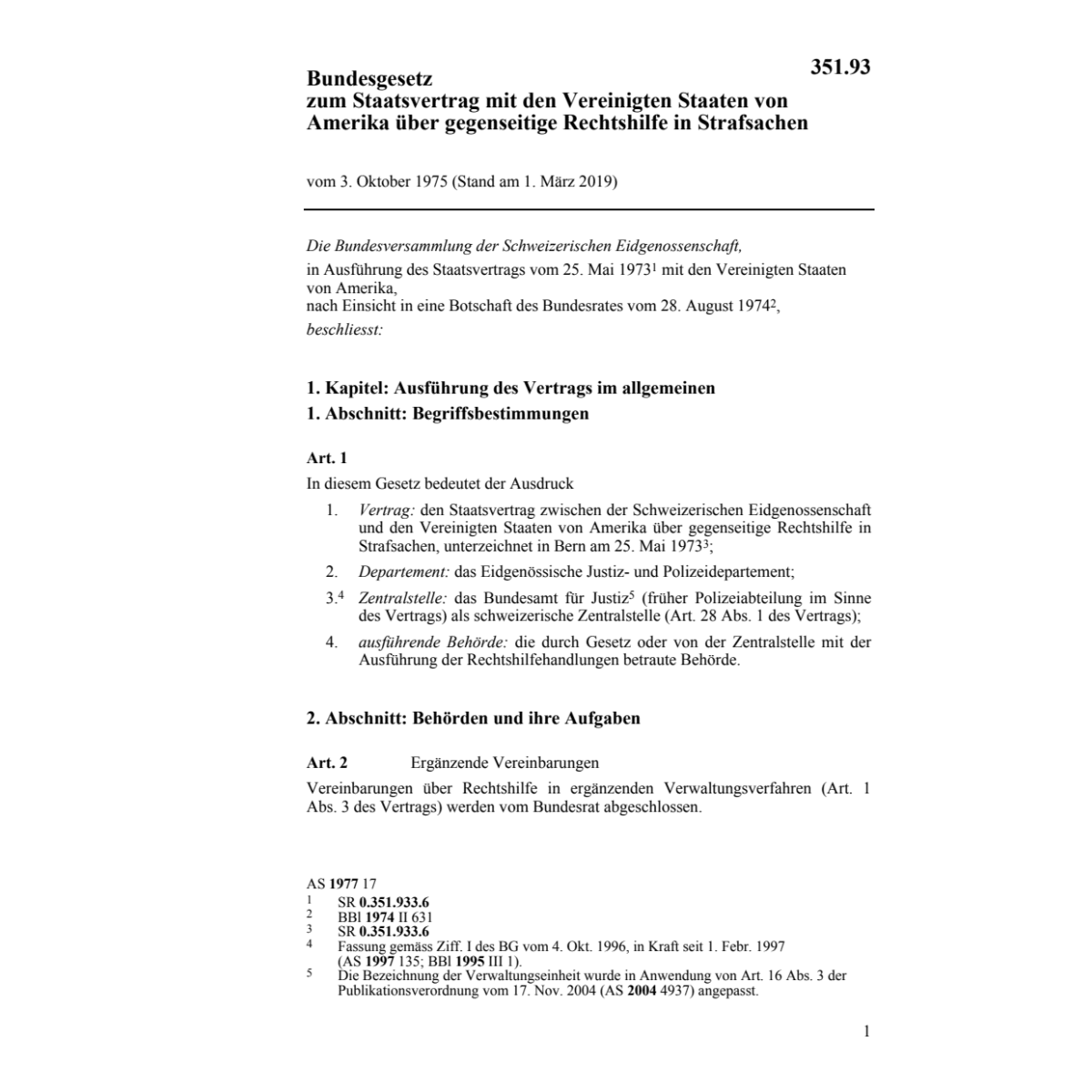 BG Rechtshilfe Strafsachen USA, BG-RVUS