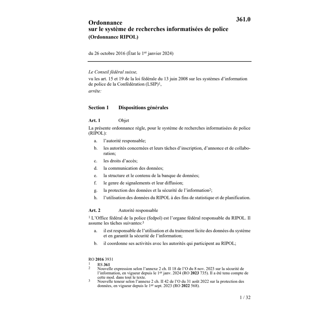 Ordonnance RIPOL