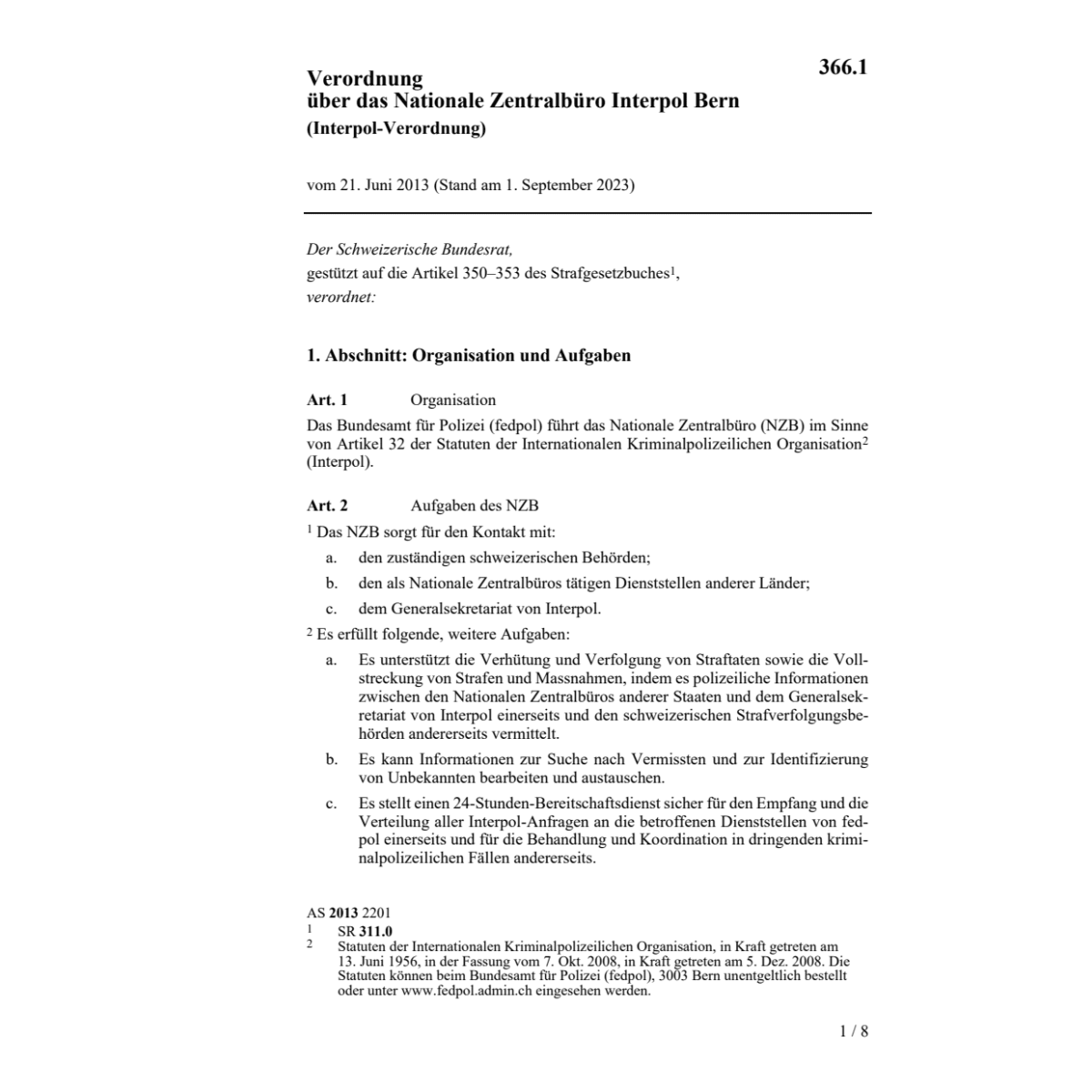 V Zentralbüro Interpol Bern Interpol V