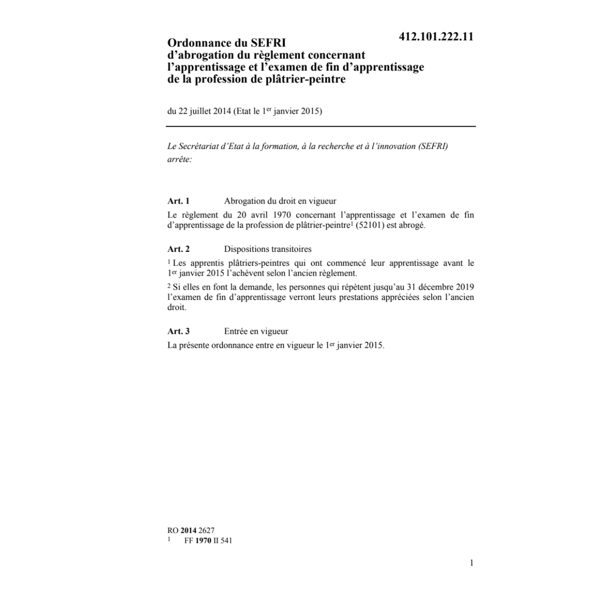 O abrogation r plâtrier-peintre