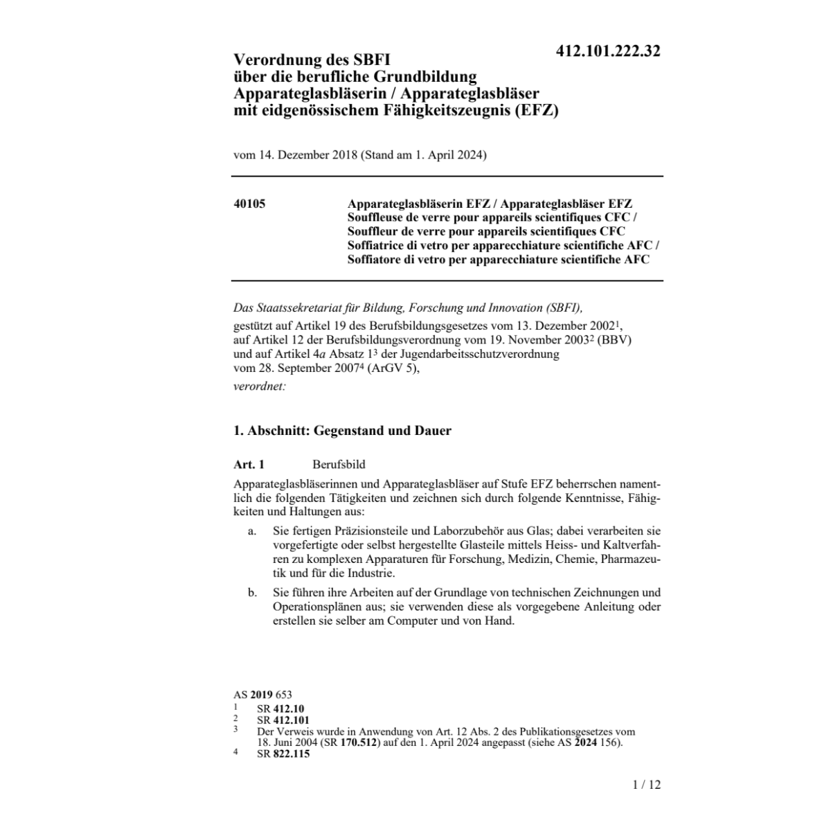V 14.12.18 Grundbildung Apparateglasbläs