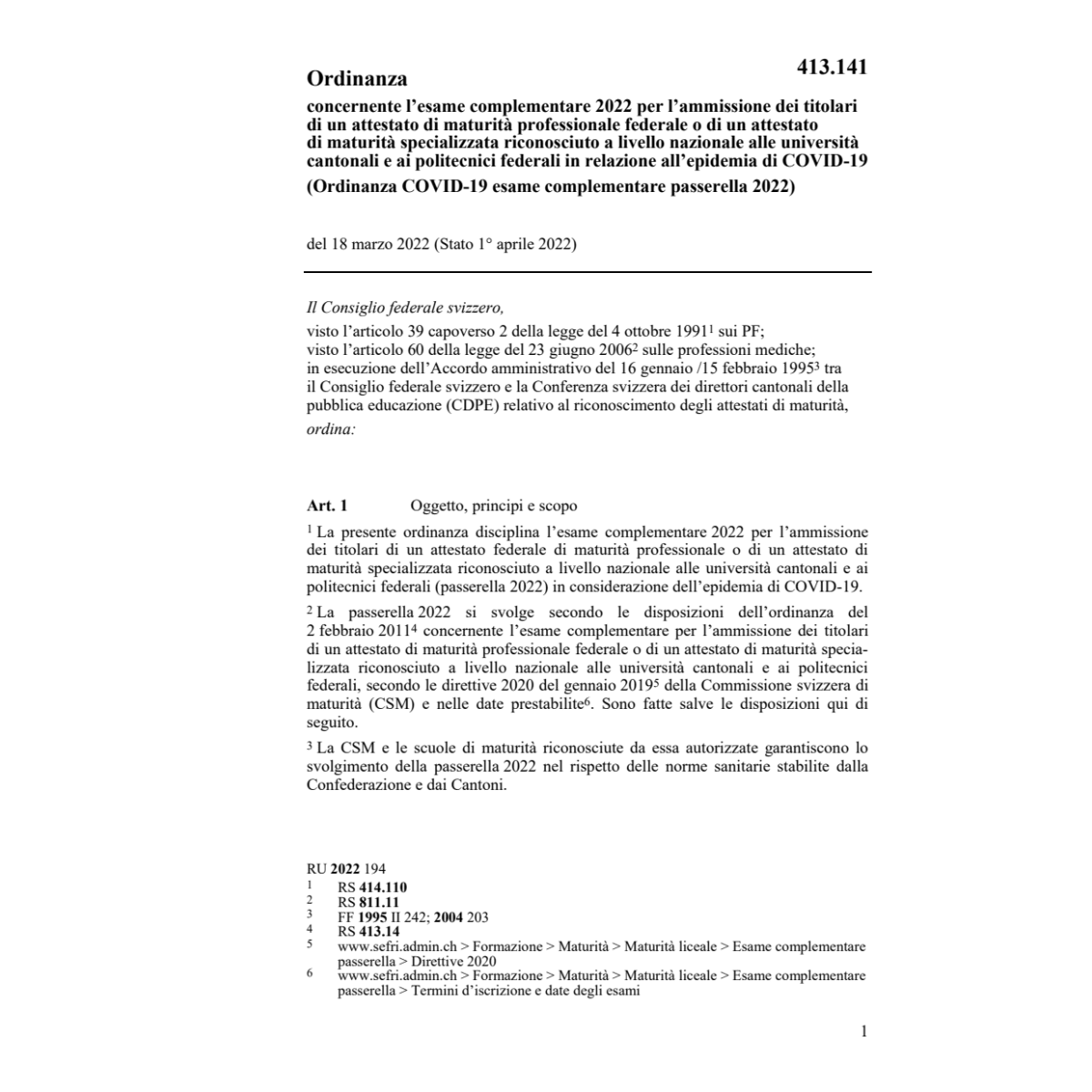 O 12.3.21 esame complementare 2021