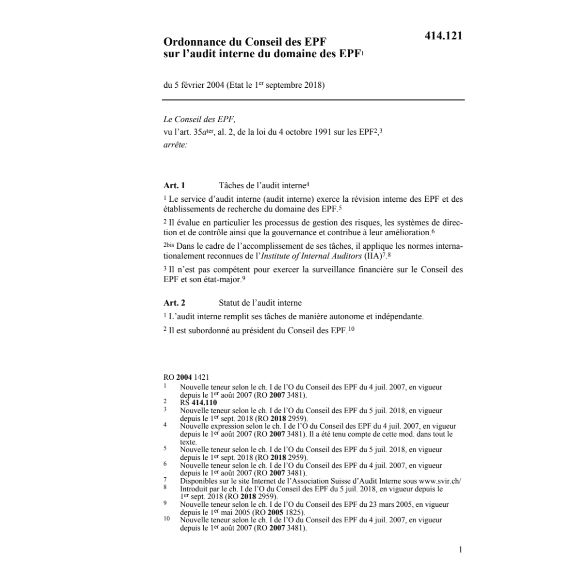 O Conseil des EPF inspection finances
