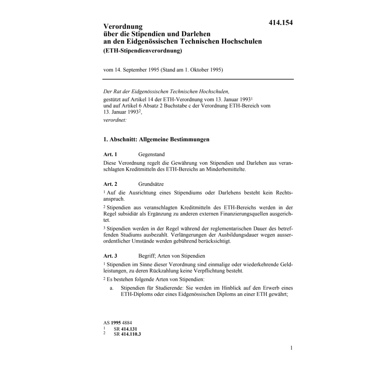 V Stipendien und Darlehen ETH