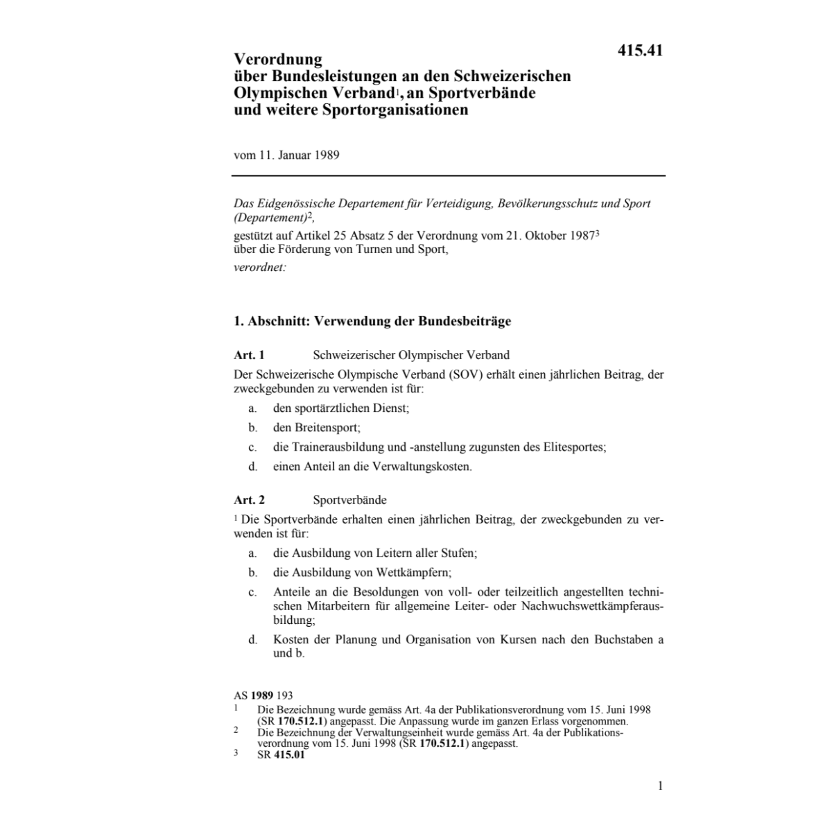 V Bundesleistungen Landesverband Sport